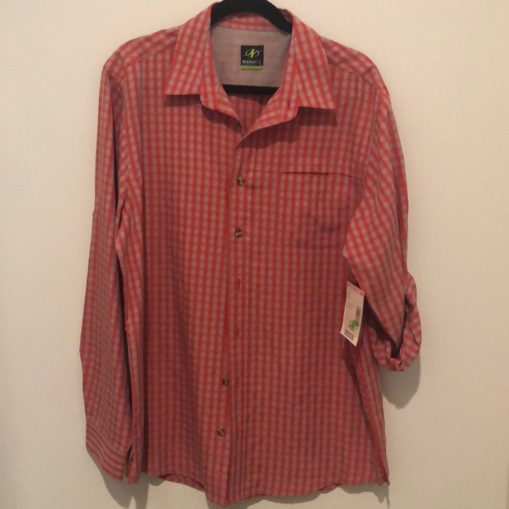 Performance button down camp shirt!